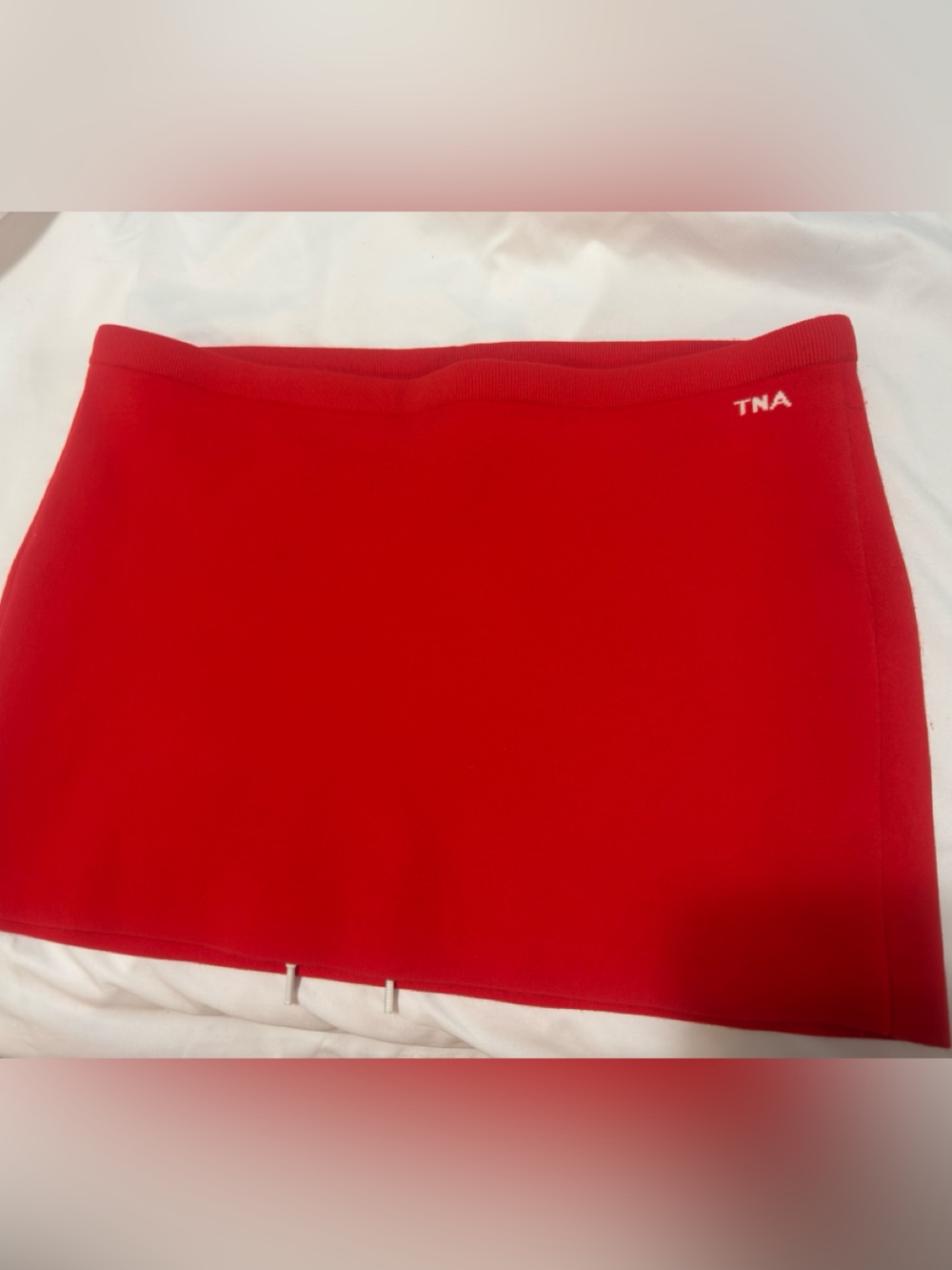 TNA Red Fitted Mini Skirt